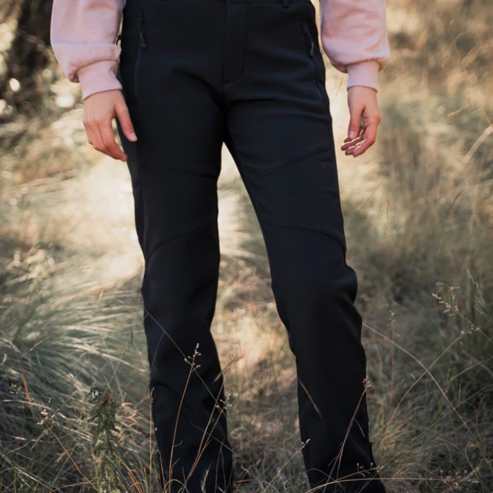 Women's Fleece-lined Water Resistant Pants - Grey - Size 2